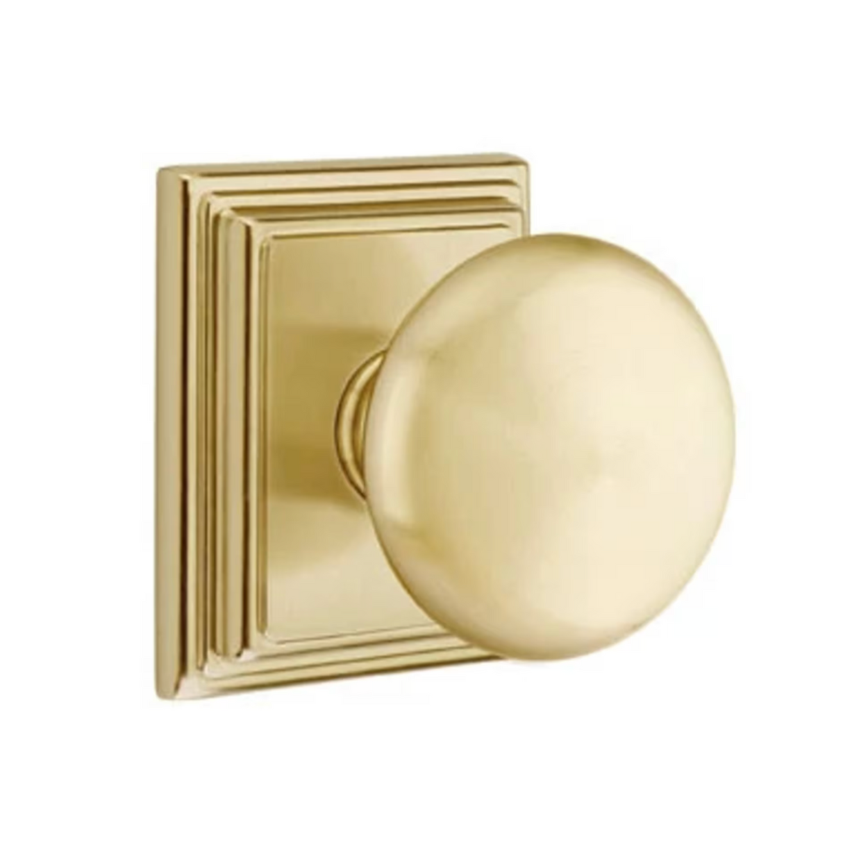 Transitional Satin Brass "Heritage" Round Door Knob