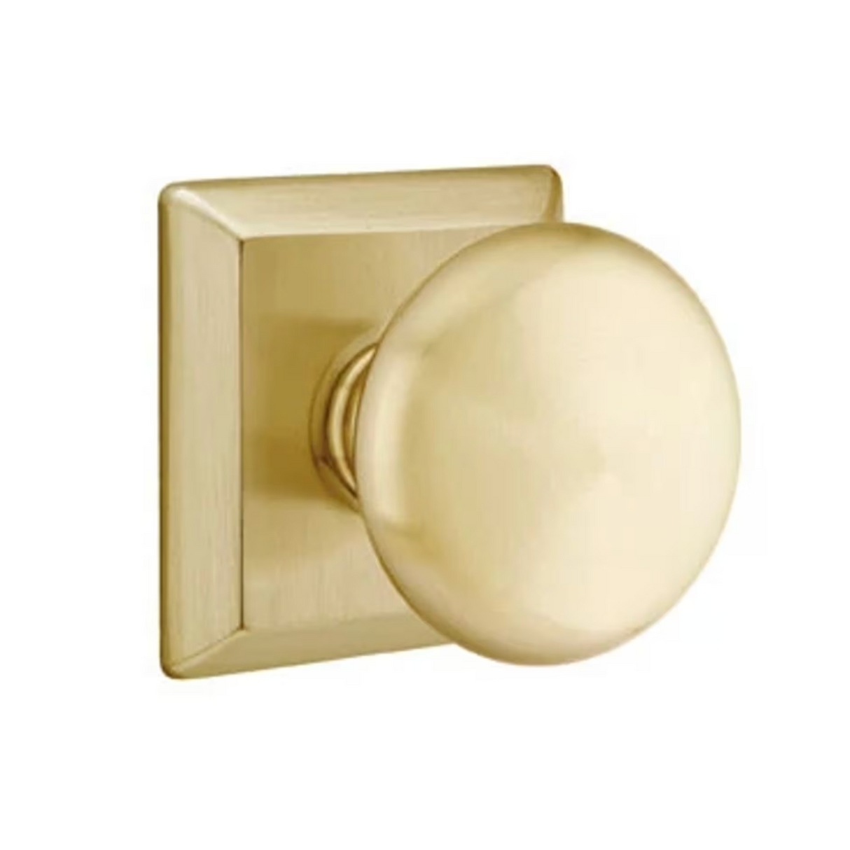 Transitional Satin Brass "Heritage" Round Door Knob