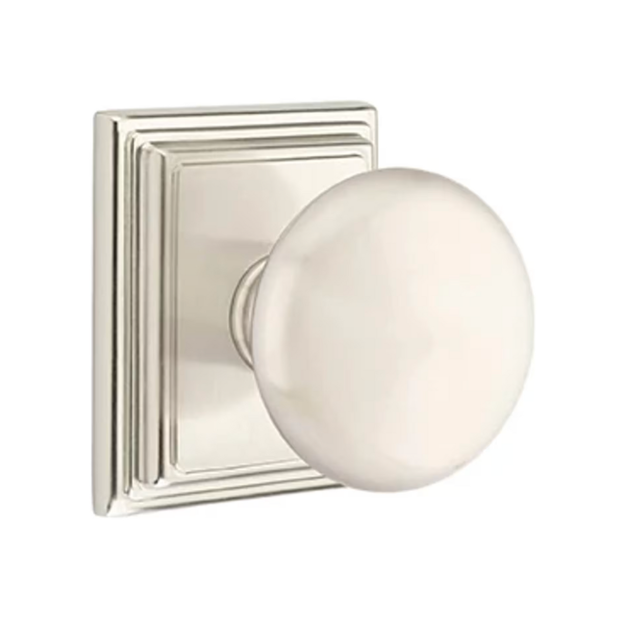 Transitional Satin Nickel "Heritage" Round Door Knob
