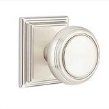 Transitional Satin Nickel "Ridge" Round Door Knob