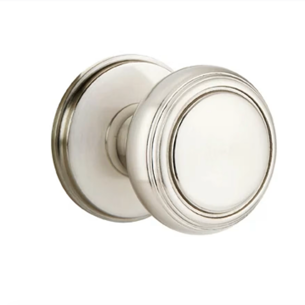 Transitional Satin Nickel "Ridge" Round Door Knob