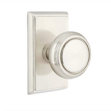 Transitional Satin Nickel "Ridge" Round Door Knob