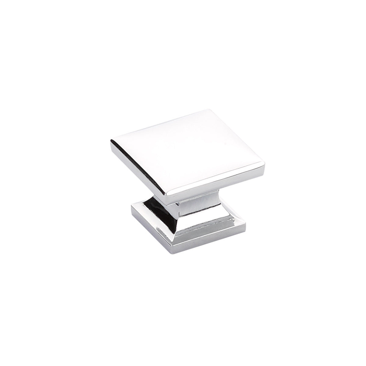 Polished Chrome "Milli" Square Cabinet Knobs and Drawer Pulls