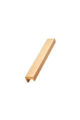 Brushed Bronze "Station" Drawer Tab Pull - Forge Hardware Studio