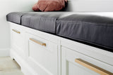 Brushed Bronze "Station" Drawer Tab Pull - Forge Hardware Studio