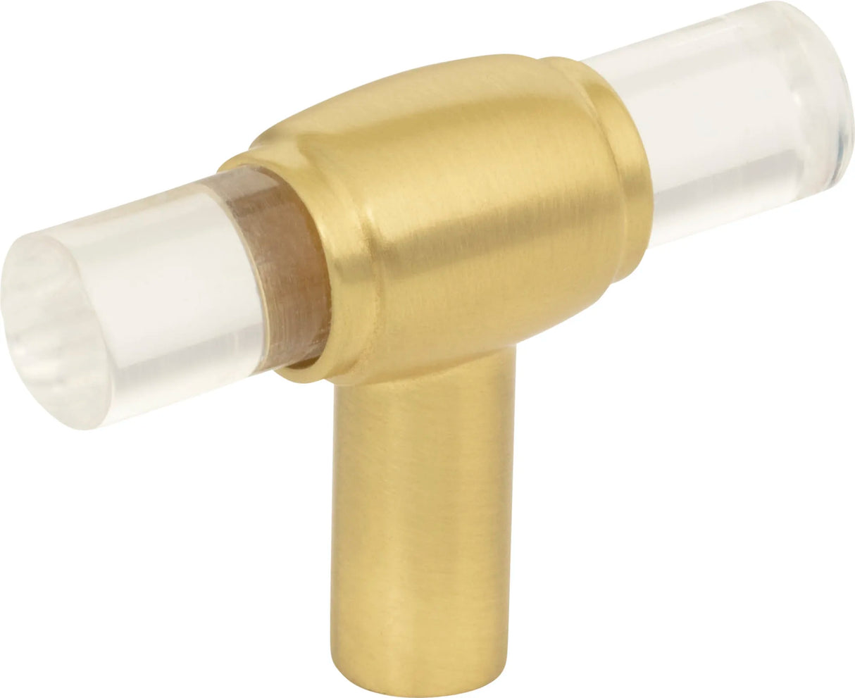 Lucite Brushed Gold "Nash" Drawer Pulls and Cabinet Knobs