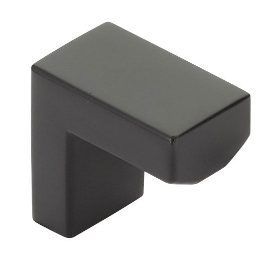 Modern Rectangular Wide Cabinet Knobs and Drawer Pulls in Matte Black - Forge Hardware Studio