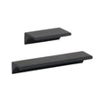 Matte Black "Graham" Tab Drawer Pull - Forge Hardware Studio