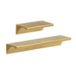 Satin Brass "Graham" Tab Drawer Pull - Forge Hardware Studio