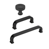 Matte Black "Belfour" Cabinet Knobs and Drawer Pulls