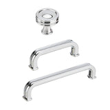 Polished Chrome "Belfour" Cabinet Knobs and Drawer Pulls
