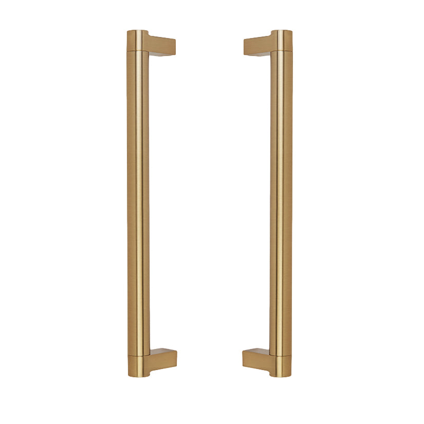 Champagne Bronze Smooth Glass Shower Door Handles