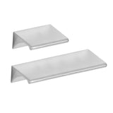 Polished Chrome "Graham" Tab Drawer Pull - Forge Hardware Studio