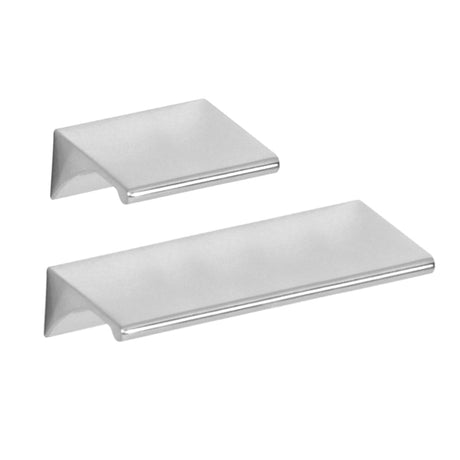 Polished Chrome "Graham" Tab Drawer Pull - Forge Hardware Studio