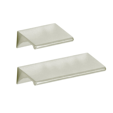 Polished Nickel "Graham" Tab Drawer Pull - Forge Hardware Studio