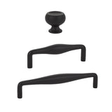Matte Black "Avenue" Cabinet Knobs and Drawer Pulls - Forge Hardware Studio