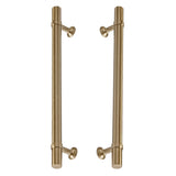 Champagne Bronze "Contemporary" Glass Shower Door Handles - Back to Back Pulls