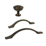 Oil Rubbed Bronze "Tina" Cabinet Knob and Drawer Pulls