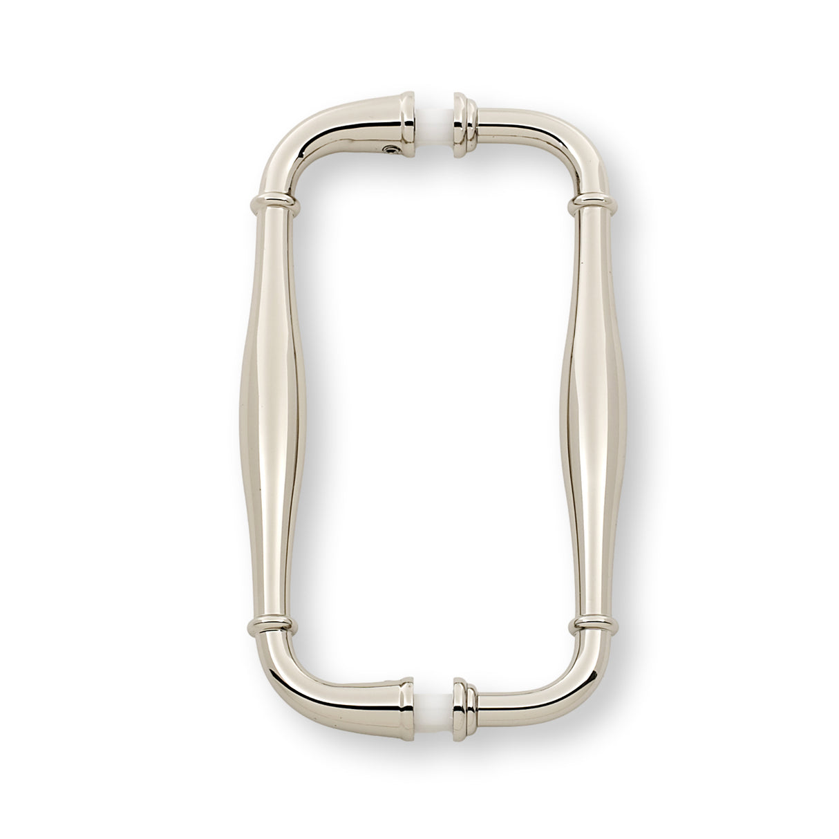 Polished Nickel "Kensington" Glass Shower Door Handle - Back to Back Pull