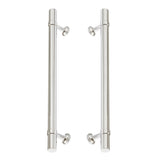 Polished Chrome Smooth "Contemporary" Glass Shower Door Handles