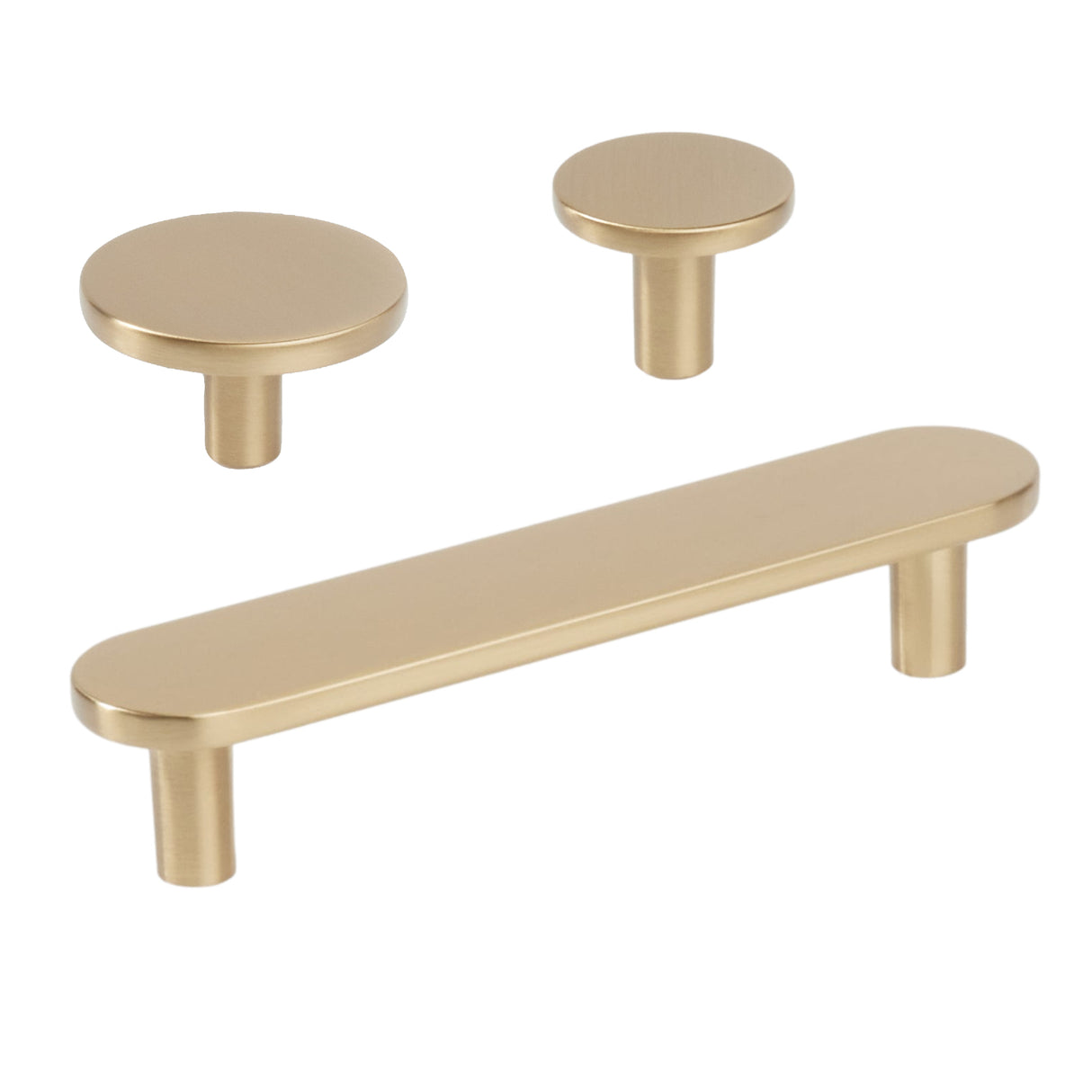 Champagne Bronze "Arlow" Drawer Pulls and Cabinet Knobs - Forge Hardware Studio