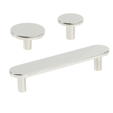 Polished Nickel "Arlow" Drawer Pulls and Cabinet Knobs - Forge Hardware Studio
