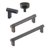 Smooth Oil Rubbed Bronze Cabinet Knobs and Drawer Pulls