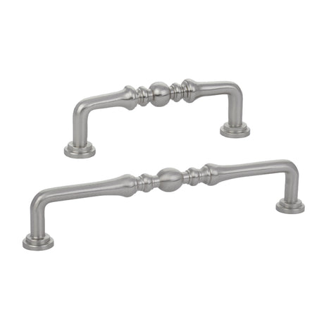 Satin Nickel "Heritage" Cabinet Drawer Pulls - Kitchen Drawer Handles - Forge Hardware Studio