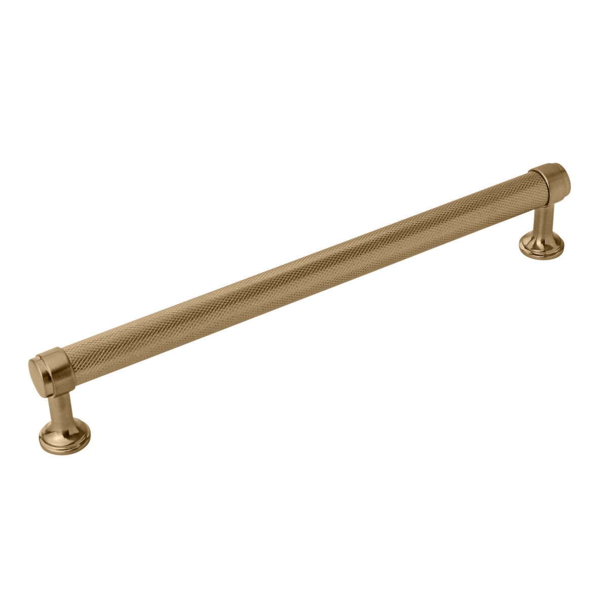 Knurled Champagne Bronze "Transitional" Cabinet Knobs and Drawer Pulls