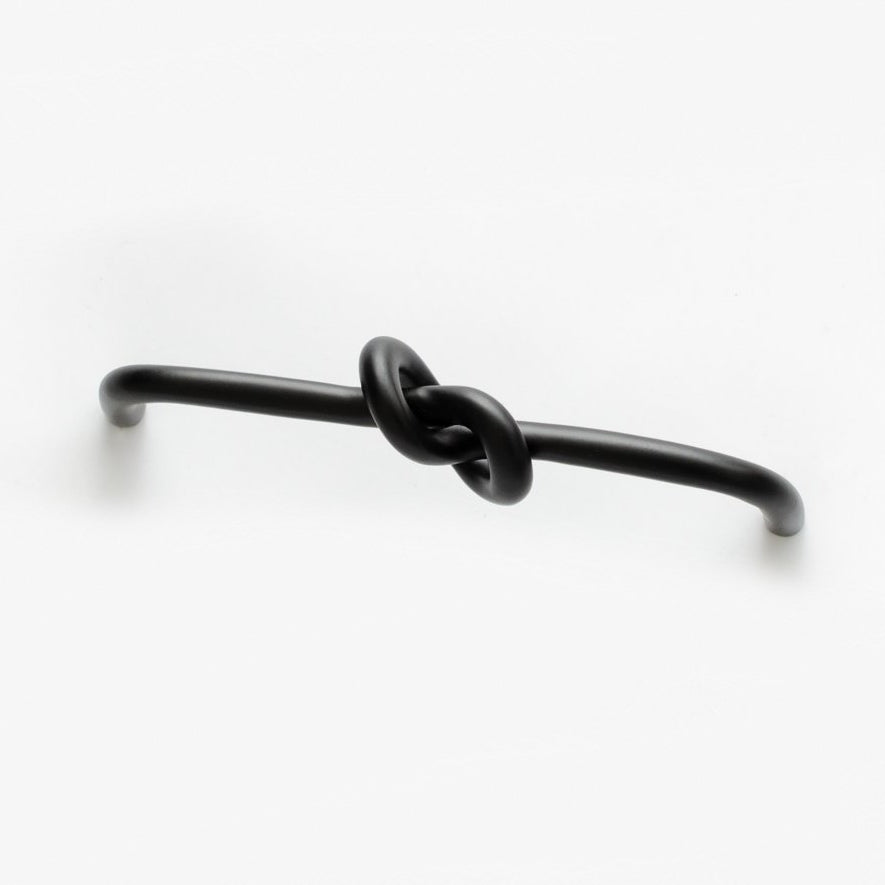 Matte Black "Knot" 5 in. Drawer Pull