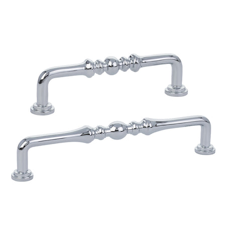 Polished Chrome "Heritage" Cabinet Drawer Pulls - Kitchen Drawer Handles - Forge Hardware Studio