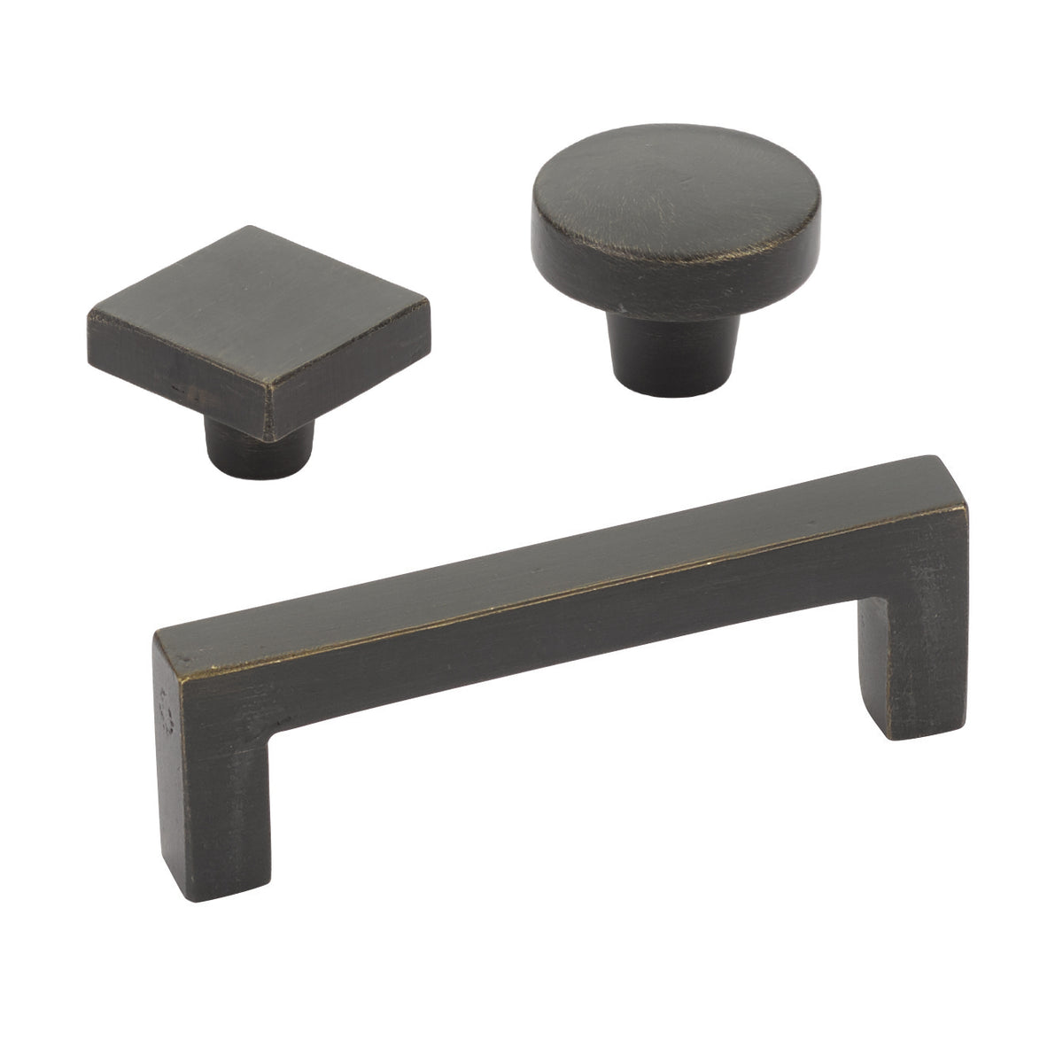 Rustic Bronze "Sonoma" Modern Cabinet Knobs and Drawer Pulls