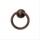 Worn Brass "Capri" Cabinet Drawer Ring Pulls