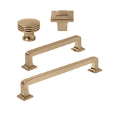 Champagne Bronze "Moderna" Drawer Pulls and Cabinet Knobs