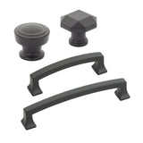Matte Black "Arched Moderna" Drawer Pulls and Cabinet Knobs