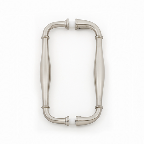 Satin Nickel "Kensington" Glass Shower Door Handle - Forge Hardware Studio