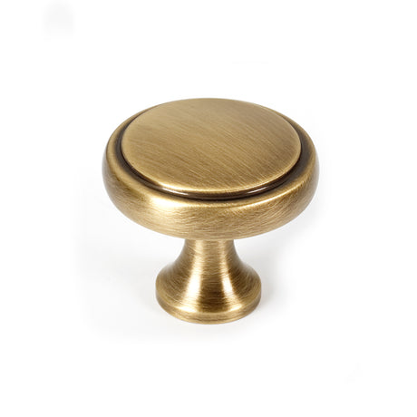 Transitional Old Brass "Solace" Cabinet Knobs and Drawer Pulls