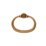 Antique Brass "Arco" Oval Ring Pull