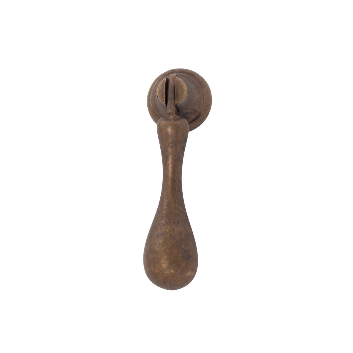 Worn Brass "Bari" Drop Pendant Cabinet Pull