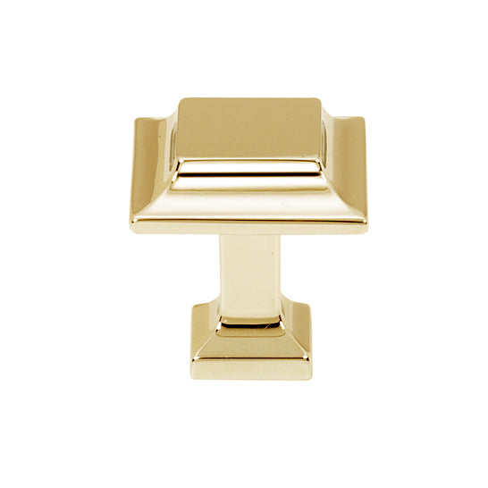 Unlacquered Brass "Kensington" Mission Style Cabinet Hardware - Forge Hardware Studio