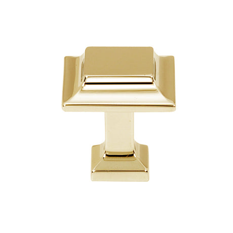 Unlacquered Brass "Kensington" Mission Style Cabinet Hardware