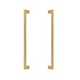 Door Pulls 12" "Luxe" Handle Back to Back Hardware for Interior Sliding and Barn Doors - Forge Hardware Studio