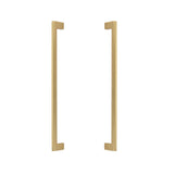 Door Pulls 12" "Luxe" Handle Back to Back Hardware for Interior Sliding and Barn Doors - Forge Hardware Studio