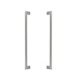 Door Pulls 12" "Luxe" Handle Back to Back Hardware for Interior Sliding and Barn Doors - Forge Hardware Studio