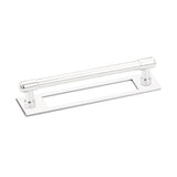 Polished Chrome Industrial Modern Pulls and Knob with Backplate