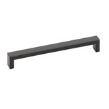 Modern Rectangular Wide Cabinet Knobs and Drawer Pulls in Matte Black - Forge Hardware Studio