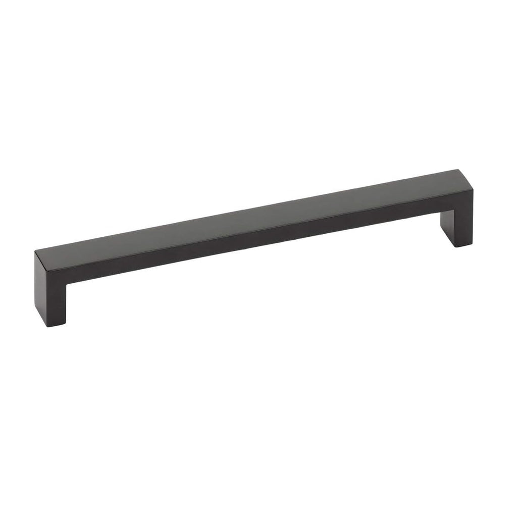 Modern Rectangular Wide Cabinet Knobs and Drawer Pulls in Matte Black - Forge Hardware Studio