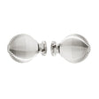 Glass Shower "Beehive" Round Polished Nickel Back to Back Door Knob - Industry Hardware