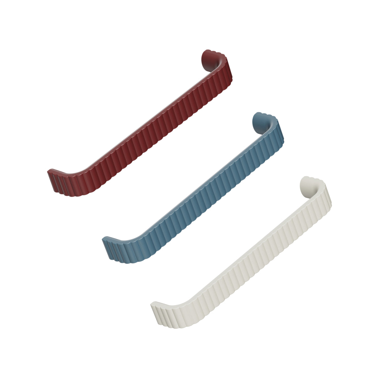 Colorful Retro "Lace" Ribbed Drawer Pulls - Forge Hardware Studio
