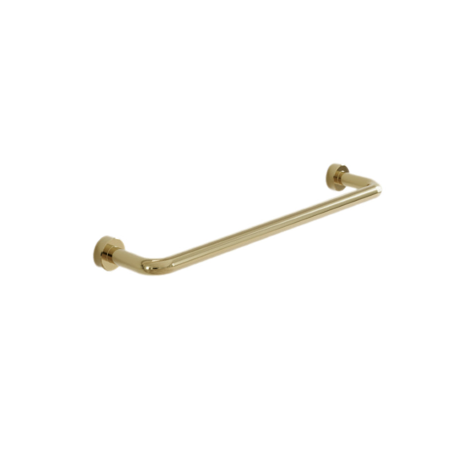 Polished Brass "Lounge" Cabinet Knob and Wire Drawer Pulls - Euro • Knobs